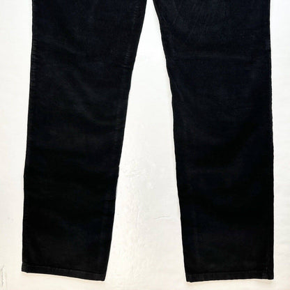 J.Jill Slim Leg Corduroy Jeans Womens 12 Black Midrise Preppy Academia Pant EUC