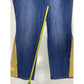 Midnight Velvet Bootcut Flare 22W Hi-Rise Denim Jeans Gold Sequins Plus Size NWT
