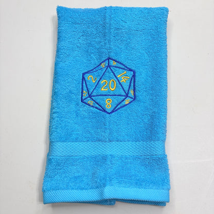 Dungeons & Dragons Towels Embroidered Hand Towel Bathroom Home Decor D&D Fantasy Role Play Gamer Gift