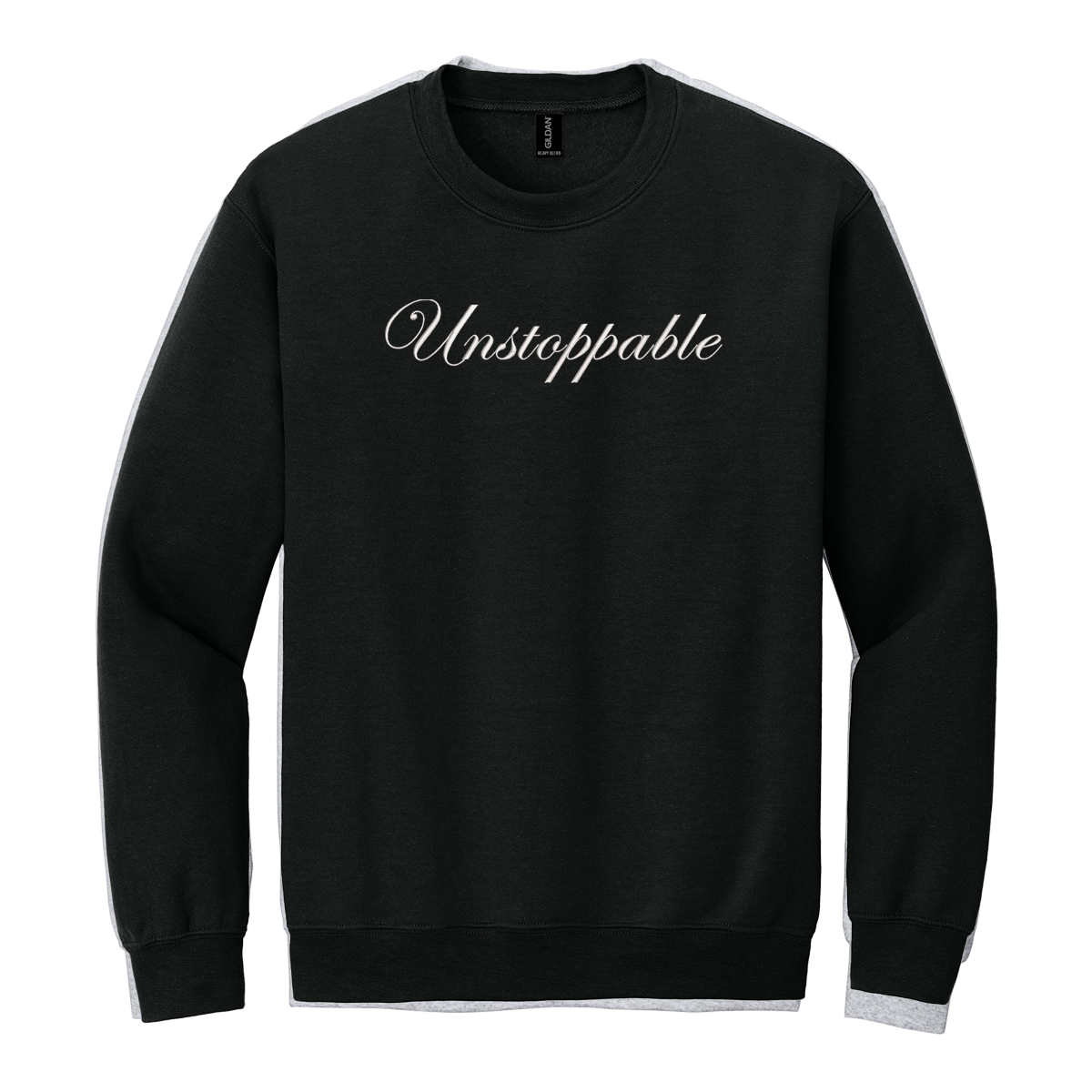 Unstoppable Sweatshirt Embroidered ADULT Hoodie / Crewneck Sweatshirt Unisex Affirmation Positive Inspirational Gift