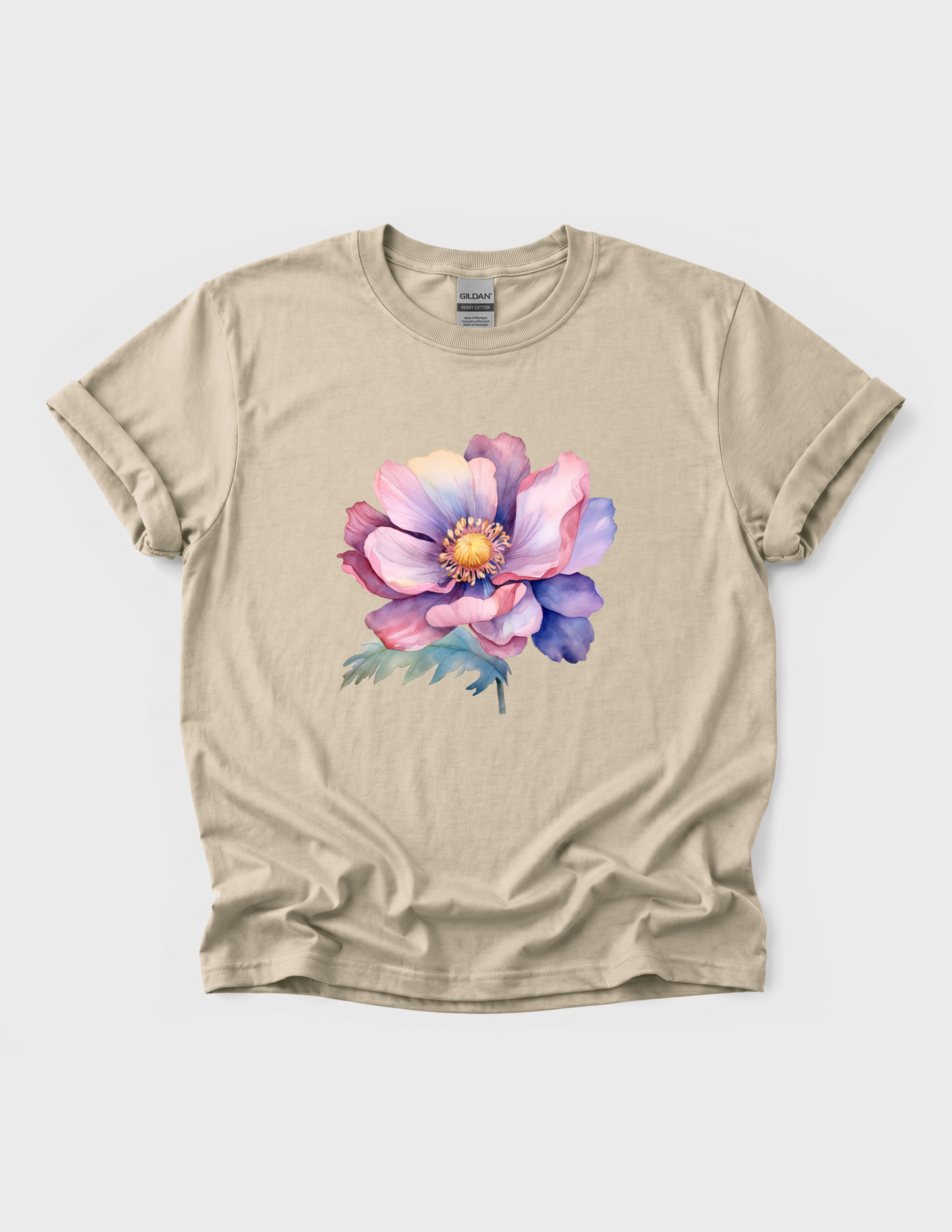 Watercolor Flower Graphic Tee T-shirt or Sweatshirt ADULT Unisex Hoodie / Crewneck Botanical Floral Nature Art Boho Gift