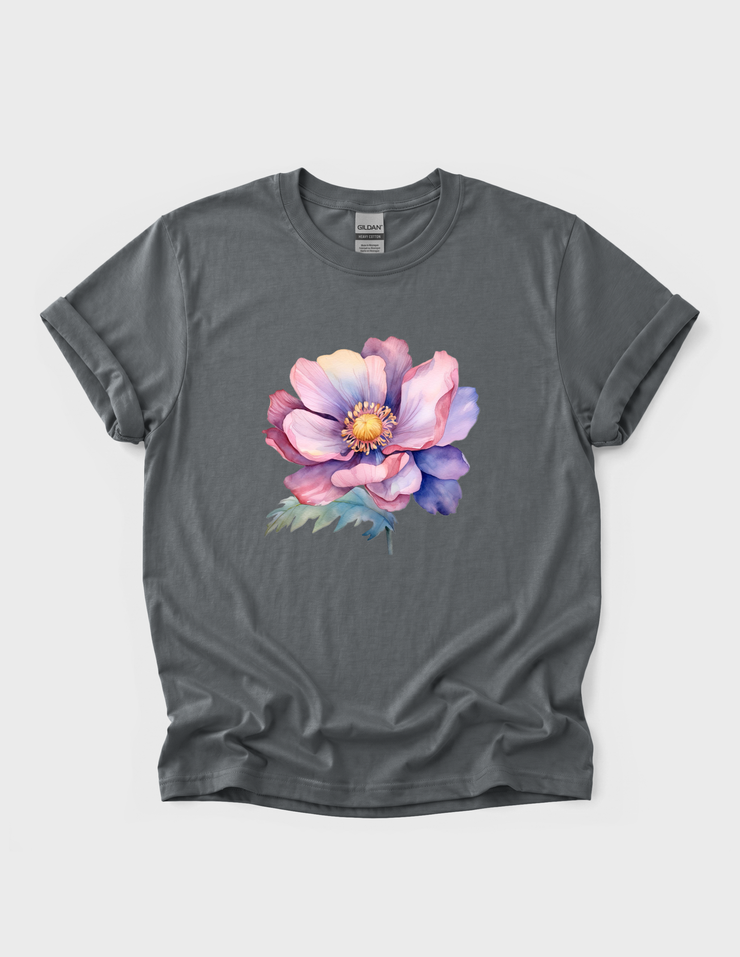 Watercolor Flower Graphic Tee T-shirt or Sweatshirt ADULT Unisex Hoodie / Crewneck Botanical Floral Nature Art Boho Gift