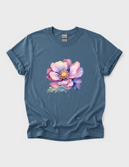 Watercolor Flower Graphic Tee T-shirt or Sweatshirt ADULT Unisex Hoodie / Crewneck Botanical Floral Nature Art Boho Gift