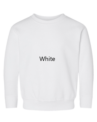 Hello Kitty Highland Cow Embroidered TODDLER Crewneck Sweatshirt