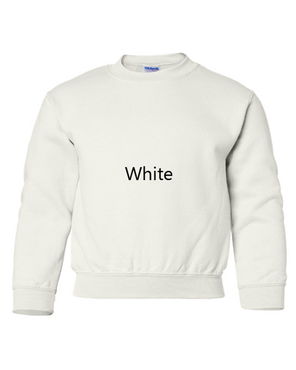 Hello Kitty Highland Cow Embroidered YOUTH Crewneck Sweatshirt