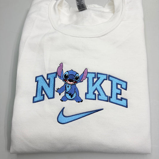 Nike Stitch Embroidered TODDLER Crewneck Sweatshirt Cartoon Animal Movie Lover Gift