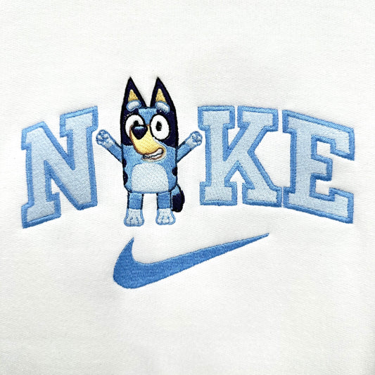 Nike Bluey Sweatshirt Embroidered TODDLER Crewneck Dog Best Friend Sisters Animal Cartoon