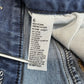 American Eagle Shortie 6 Super Stretch Denim Blue Jean Cuffed Shorts Distressed