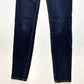 Abercrombie Fitch Skinny Jeans Womens 26/2 Lowrise Stretch Denim Blue Dark Wash