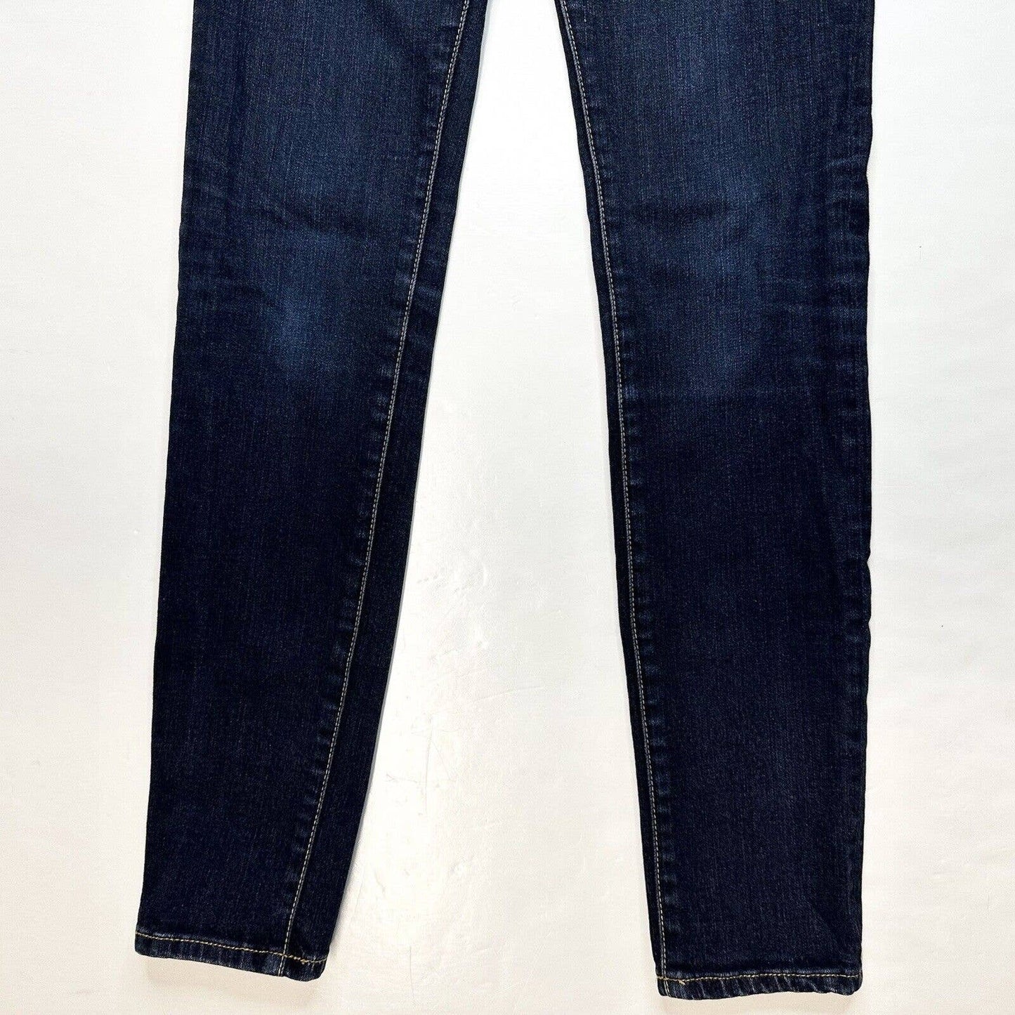 Abercrombie Fitch Skinny Jeans Womens 26/2 Lowrise Stretch Denim Blue Dark Wash