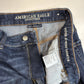American Eagle Super Hi-Rise Shortie 8 Next Level Stretch Denim Jean Distressed