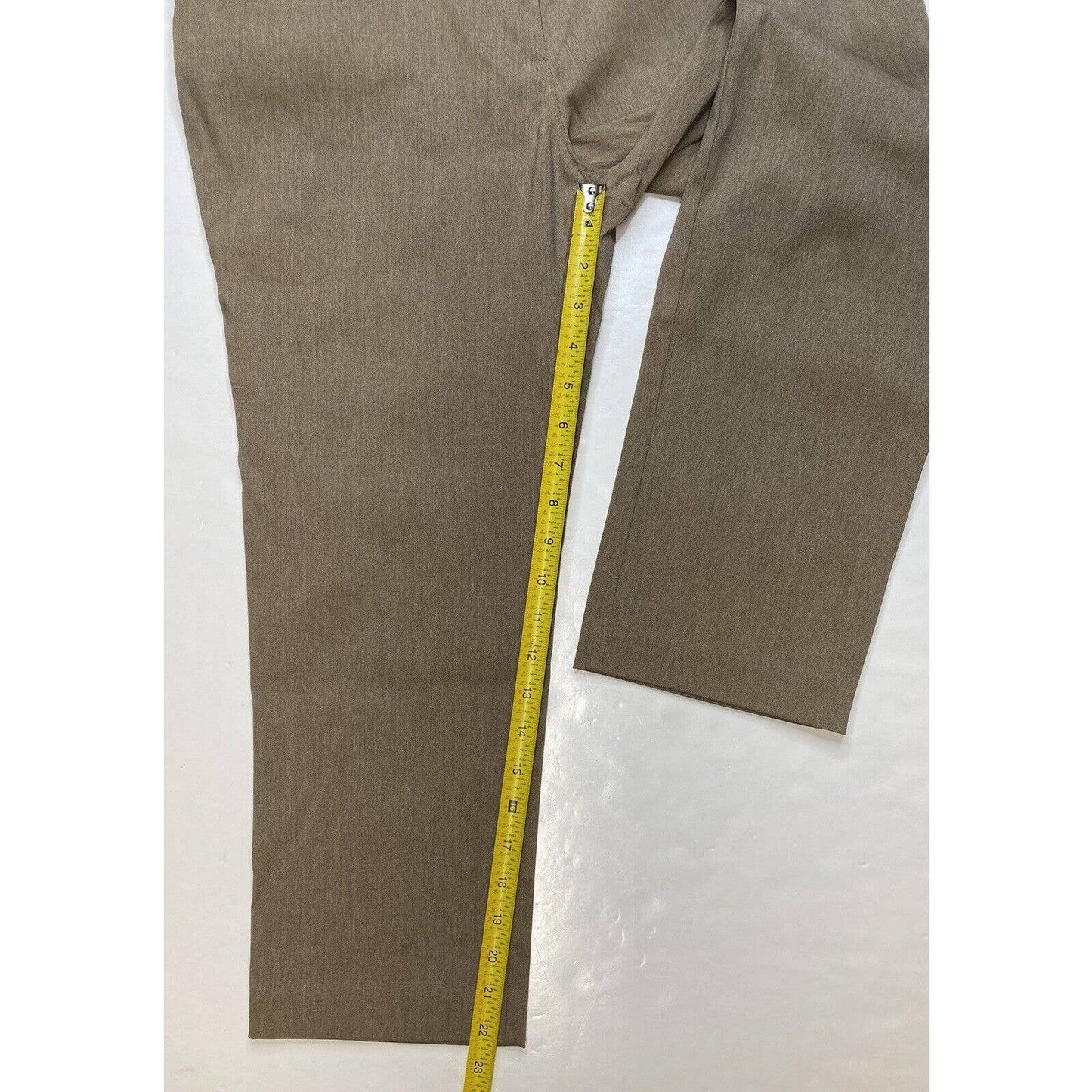 Maurices Smart Capri Pants Womens 9/10 Midrise Tan Brown Neutral Cropped NWT