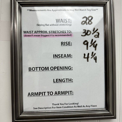 American Eagle Hi-Rise Shortie Sz 8 Super Super Stretch Denim Blue Jean Distress