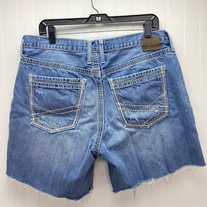BKE Buckle Seth Cut Off Shorts Mens 36 Denim Blue Jean Short Distress Light Wash