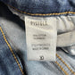 Pistola Audrey Crop Skinny Jeans Sz 30 Denim Blue Ankle Jean Distressed Holes