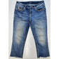 Vigoss Heritage Fit Capri Womens 8 Midrise Denim Crop Jeans Rhinestones Fray