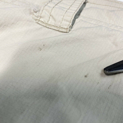 Columbia Cargo Convertible Hiking Pants Sz 40 Mens Beige Zip Off Shorts *Flaws