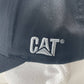 CATERPILLAR Diesel Black 6 Panel Adjustable Hat Gray Embroidered CAT Side Logo