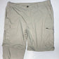 Columbia Cargo Convertible Hiking Pants Sz 40 Mens Beige Zip Off Shorts *Flaws