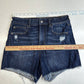 American Eagle Super Hi-Rise Shortie 8 Next Level Stretch Denim Jean Distressed