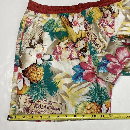 Patrick Einhorn Hawaiian Swim Shorts Sz Medium Mens Beach Trunks Tropical USA