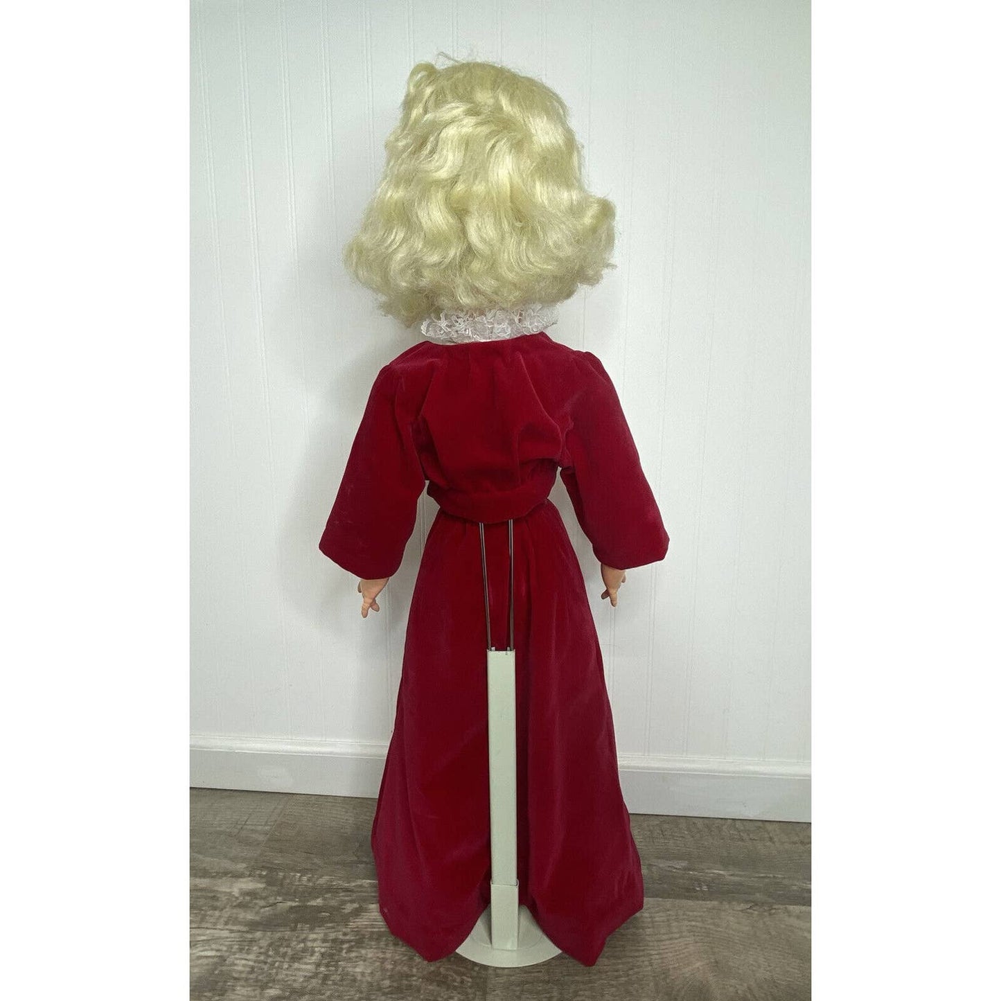 Walt Disney Productions 1960’s Uneeda Pollyanna 32” Doll w/ Red Velvet Outfit