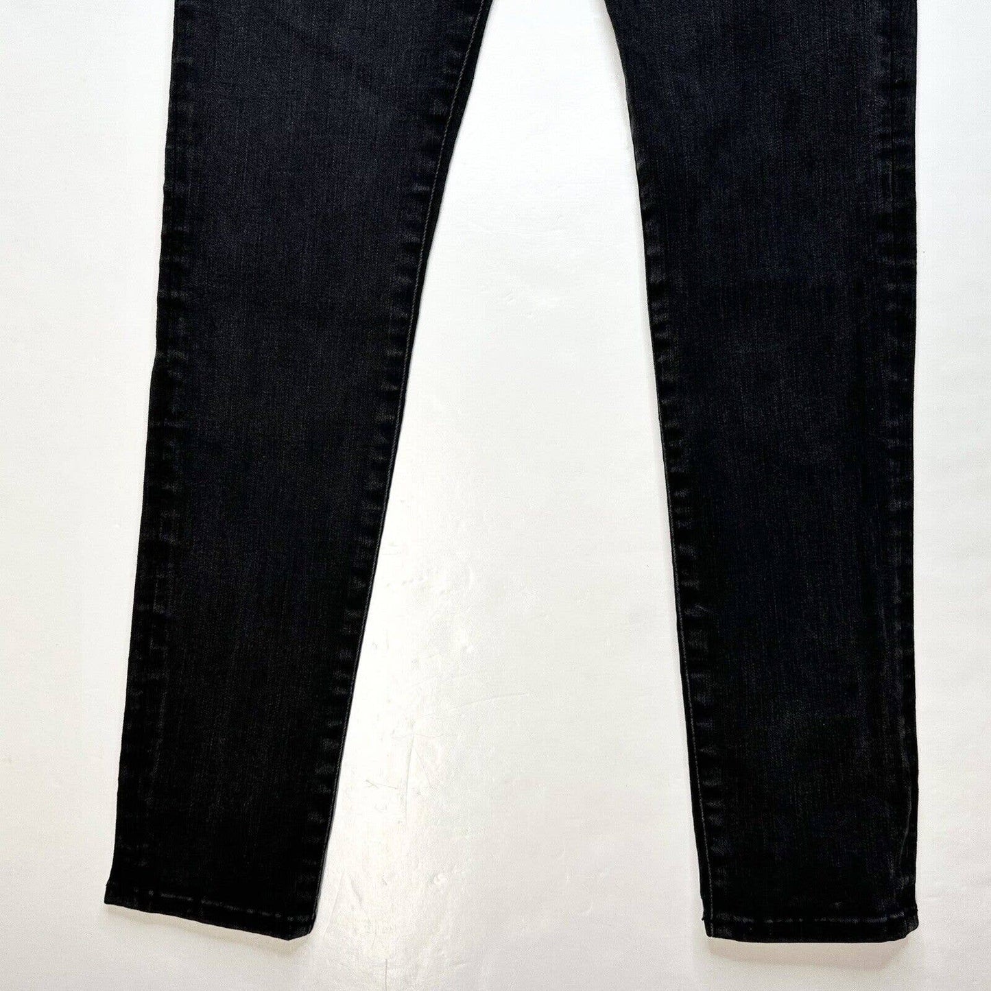 Abercrombie Fitch Midrise Super Skinny Jeans 28/6 Stretch Black Denim Ankle