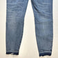 Pistola Audrey Crop Skinny Jeans Sz 30 Denim Blue Ankle Jean Distressed Holes