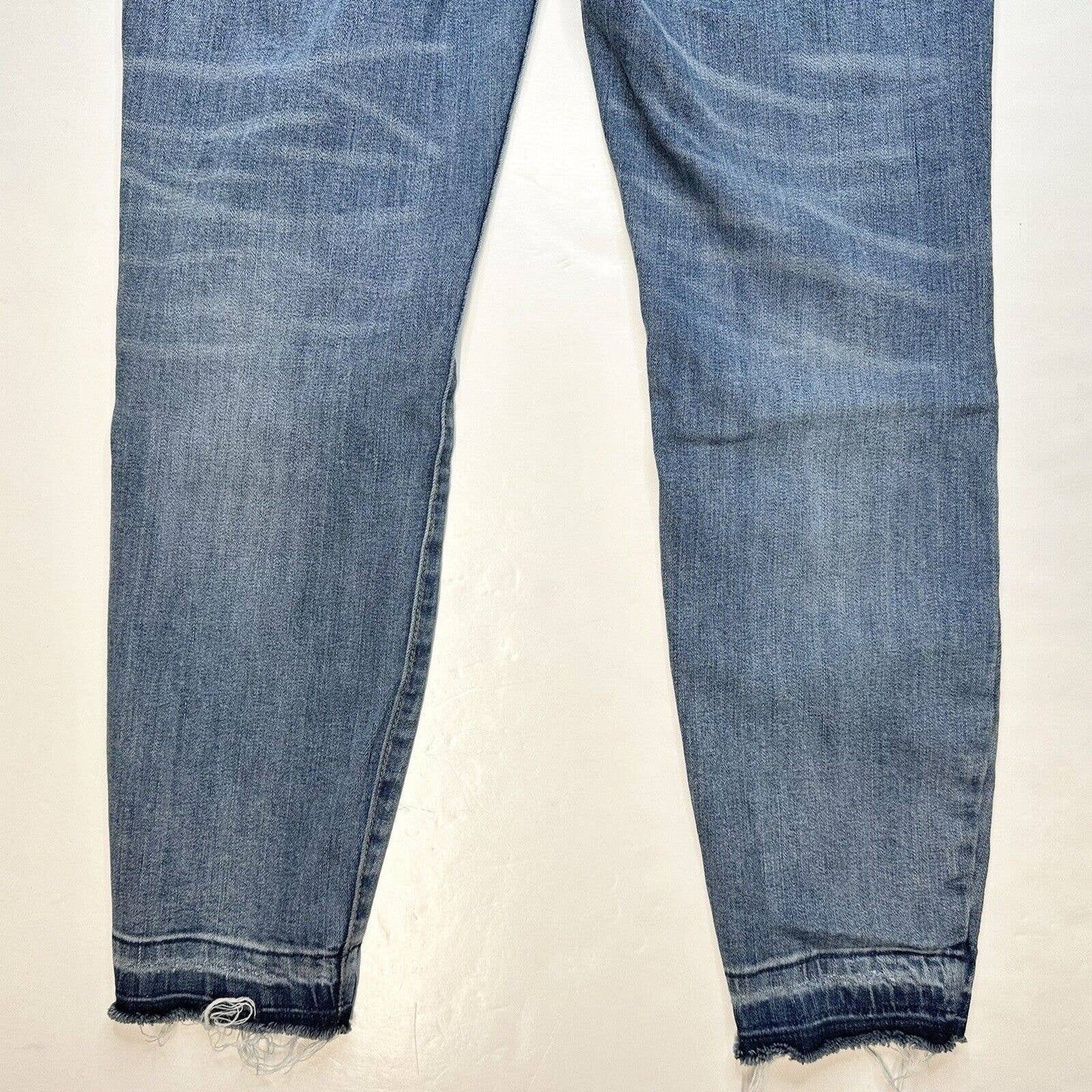 Pistola Audrey Crop Skinny Jeans Sz 30 Denim Blue Ankle Jean Distressed Holes