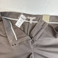 Chicos Caba Slim Leg Pants Sz 2 Short (US 12/Large) Taupe Brown Neutral Zip NEW