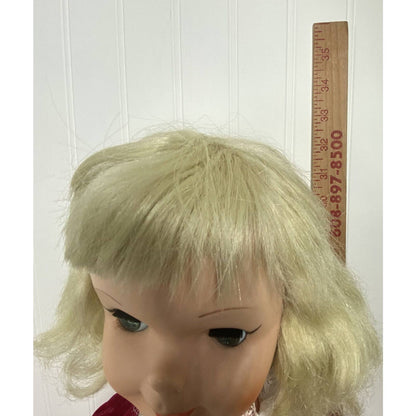 Walt Disney Productions 1960’s Uneeda Pollyanna 32” Doll w/ Red Velvet Outfit